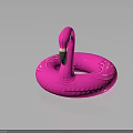 Pink Flamingo Shaped Inflatable Swim Ring for Summer Pool Water Activities