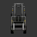 Yellow Heavy Duty Industrial Forklift With Front Forks And Cab