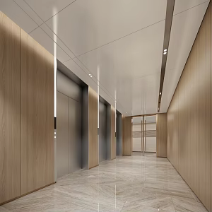 Elevator Hall Office Building Elevator Hall 3d model