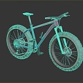 Modern Bicycle Mountain Bike Variable Speed Bike 3d model