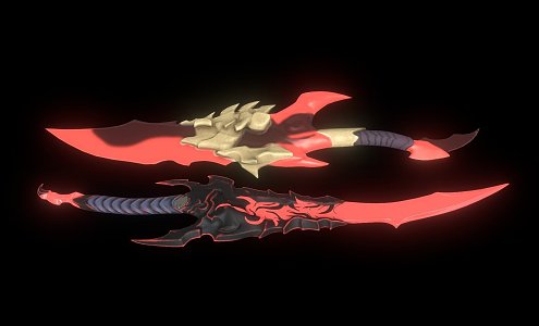 War Dagger Weapons 3d model