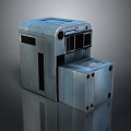 Industrial Gray Metal Equipment Featuring Multiple Sections And Holes Structure