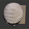 Decorative Marble Base Stand Furniture Supporting Classical White Sculpture Head