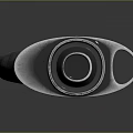 Metal Mechanical Component With Curved Hook Spring And Shiny Surface Industrial Design
