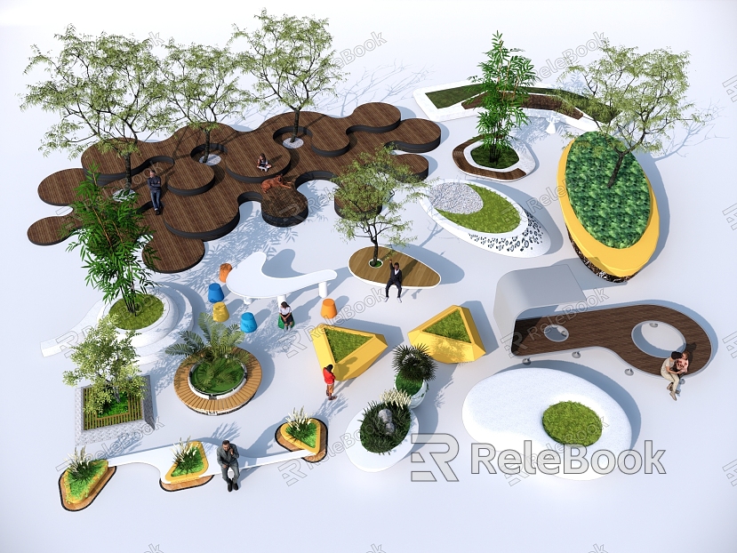 Modern Tree Pool Landscape Tree Pool model