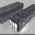 Two Heavy Duty Industrial Shipping Containers For Storage And Transport Solutions