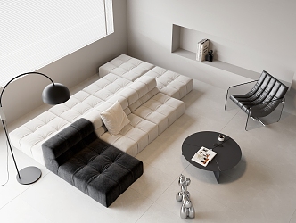 Modern Sofa Coffee Table Combination Sofa 3d model