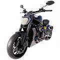 Sleek Black Cruiser Motorcycle With Round Headlight Alloy Wheels And Leather Seat