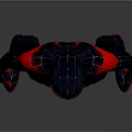 Spider Man Black And Red Costume With White Eye Mask Design