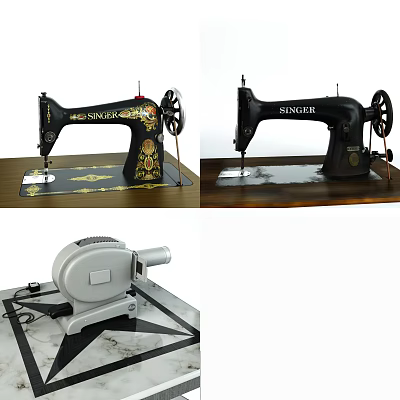 modern sewing machine 3d model modern sewing machine 3d model