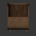 Modern Wooden Coffee Table With Curved Multi Tiered Design And Sleek Surface