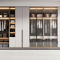 Light Luxury Wardrobe 3d model