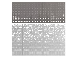 Perforated plate clapboard 3d model