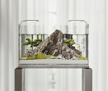 Modern Fish Tank Fish Tank Cabinet Decorative Cabinet Fish Tank Shoe Cabinet Integrated Filter Fish Tank Fish Box 3d model