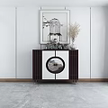 New Chinese-style Side Cabinet End View Cabinet 3d model
