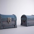 European-style Retro Other Sicks European-style Retro Treasure Chest Wooden Treasure Chest Ancient Treasure Chest 3d model