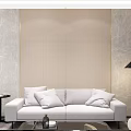Modern Lounge With Light Sofa And Minimalist Decor