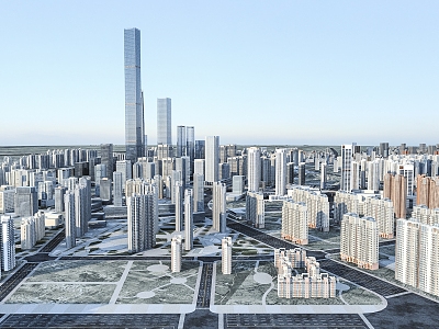 modern urban planning architectural innovation 3d model