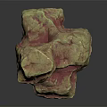 Hand Carved Wooden Stone Sculpture With Natural Rough Texture And Irregular Shape