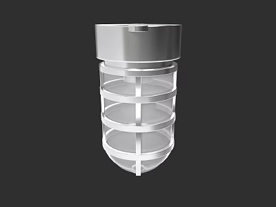 Contemporary Clear Layered Chandelier With Transparent Design And Silver Metal Frame 3d model