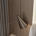 Modern Bedroom Interior With Gray Bed Nightstand Table Lamp And Wall Art