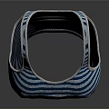 Blue And White Striped Fitted Tank Top For Women's Everyday Casual Wear