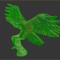 Modern Sculpture Eagle Wood Carving Wood Carving 3d model