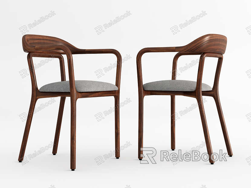 Nordic Dining Chair Single Chair model