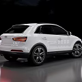 White Audi SUV Modern Exterior Design With Black Alloy Wheels And Sleek Body