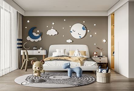 Modern Children's Room 3d model