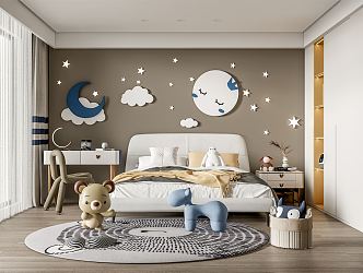 Modern Children's Room 3d model