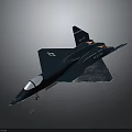 Dark Blue Fighter Jet Model With USAF Logo Number 15 And Transparent Cockpit