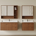 06 Bathroom Cabinet Antique Bathroom Cabinet 3d model