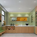 School Library Reading Area With Wooden Ceiling Green Walls Engraved Wooden Wall Bookshelves And Tables
