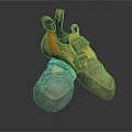 Gray And Orange Outdoor Sports Shoes With Supportive Design For Daily Use