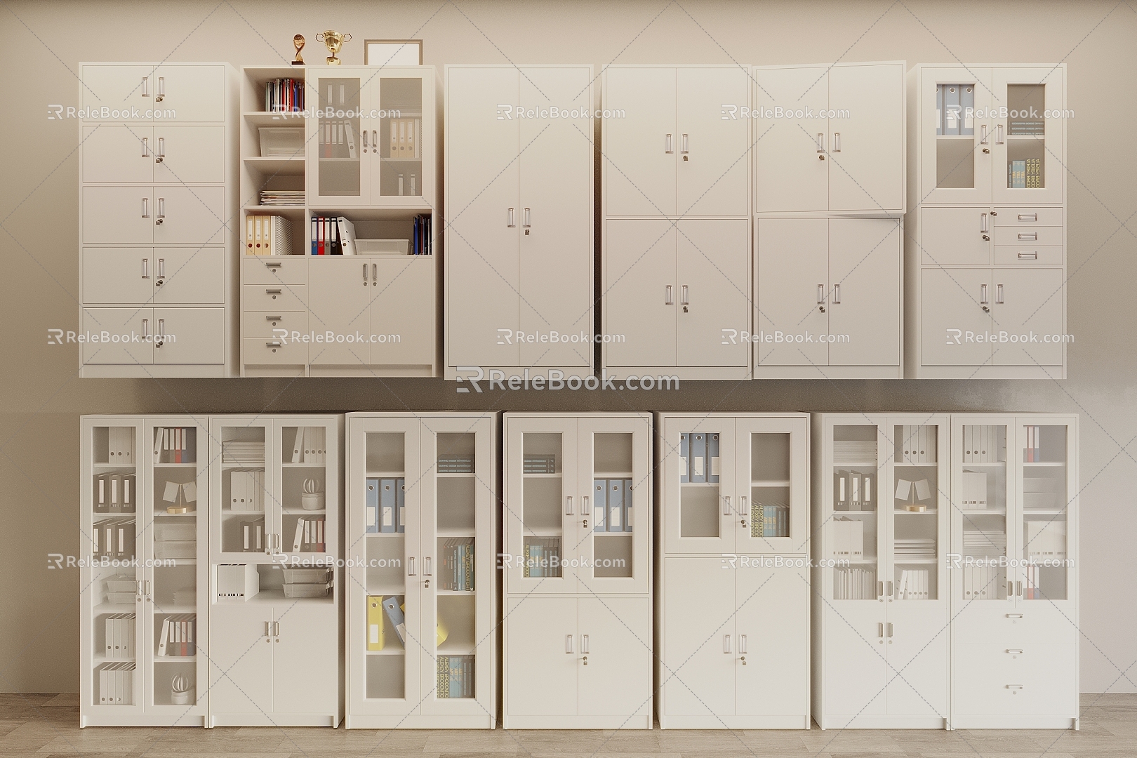 File Cabinet File Cabinet File Cabinet Combination Office Supplies 3d model