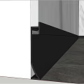 Modern Minimalist Interior With Gray Marble Floor And LED Strip Lighting