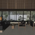 Modern Reception Area Lobby Rest Area Reception Room 3d model
