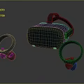Modern Ergonomic VR Headset With Wireless Controllers For Virtual Reality Gaming
