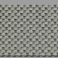 Modern Accent Wall Design With Gray Cubic Stone Tiles And Textured Pattern 3d model