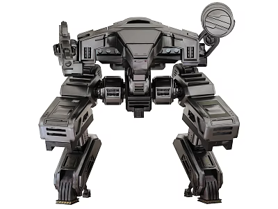 Industrial Equipment With Mechanical Legged Structure And Heavy Duty Metal Construction 3d model