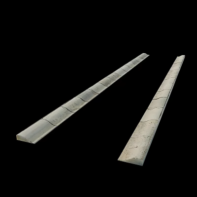 High Quality Concrete Roadside Facilities With Durable Structure For Urban Road Construction 3d model