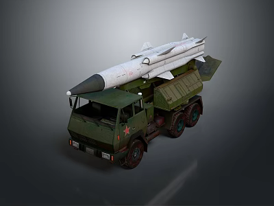 missile vehicle anti-aircraft missile vehicle cruise missile vehicle anti-tank missile vehicle military vehicle military vehicle transportation 3d model