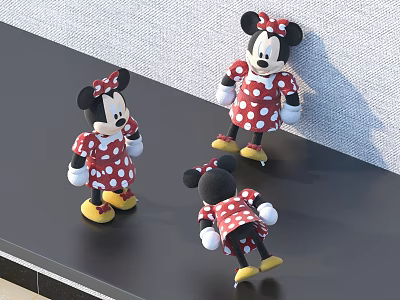 Modern Toy Fabric Doll Anime Character 3d model