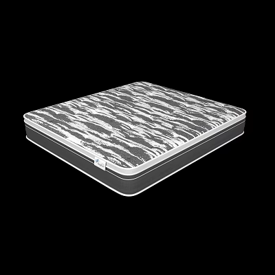 Comfortable Supportive Zebra Pattern Bed Mattress For Modern Sleep Spaces 3d model