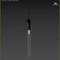 Modern Slim Design Metallic Chandeliers with Black Silver Finish and Warm Light