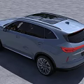 Silver SUV With Modern Design Distinctive Grille Streamlined Body And Multi Spoke Wheels 3d model