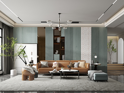 modern living room model