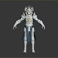Sci-Fi Style Mecha Warrior Mecha Future Warrior Character Armor Sci-Fi Character Mecha Soldier Robot Game Character War Machine