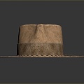 Cowboy Hat Denim Wool Hat Wilderness Hat Hat Realistic 3d model